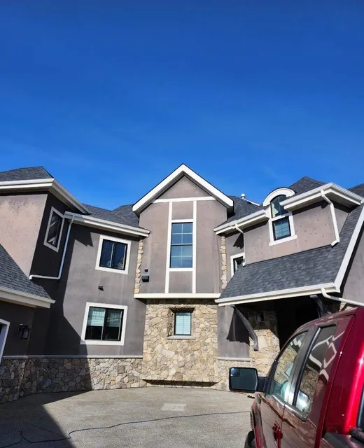 finished masonry project - view front of the house